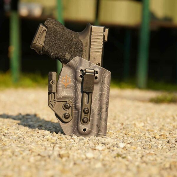 Black Trident Viking Kydex Pistolen Holster Waffenholster Glock 26 Recon Fog