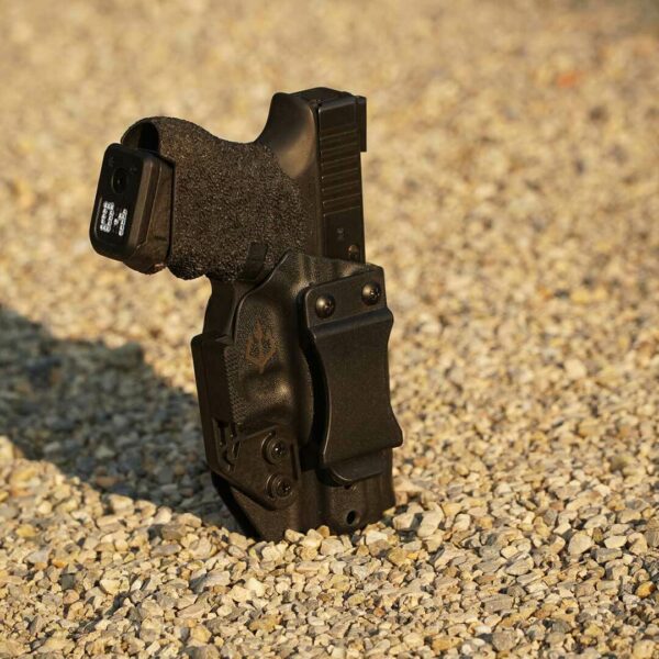Black Trident Viking Kydex Pistolen Holster Waffenholster Glock 26 schwarz
