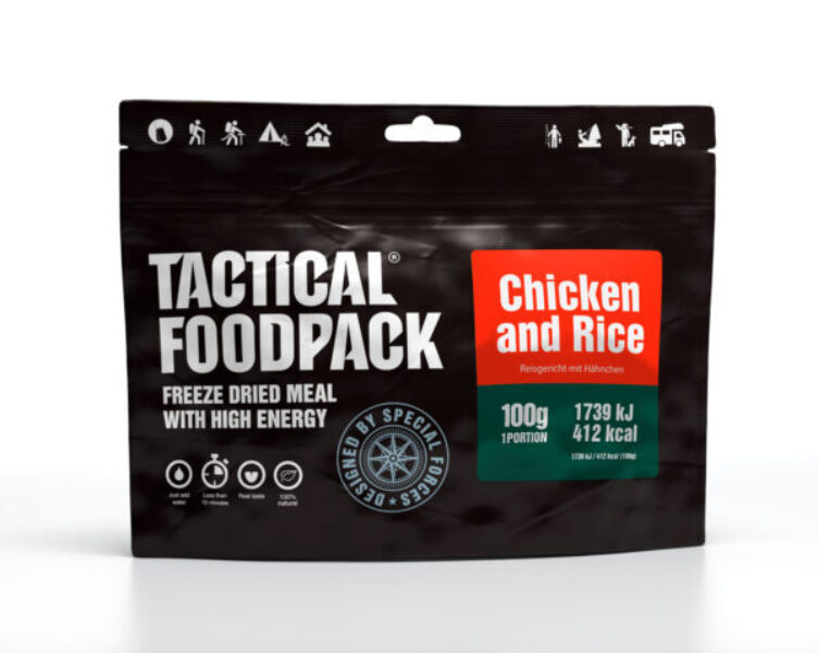 Chicken and Rice Tactical Foodpack outdoornahrung hiking food 600x479