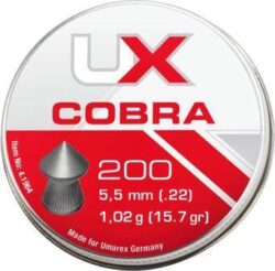 UX Cobra Spitzdiabolos cal.5,5mm 1,02g