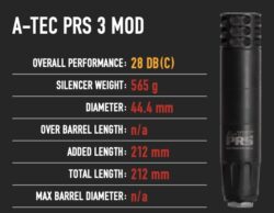 A-TEC PRS 3 MOD - Schalldämpfer mit integrierter Mündungsbremse