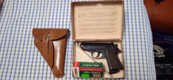 Walther PPK 7.75 mit Lederholster und Originalschachtel