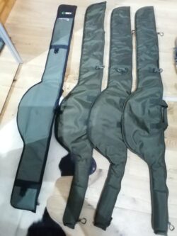 Single Rutentaschen für Karpfen mit Spule (ROLLE) 160cm lang 4 stück neu 1x verwendet, 1x ZECK 3x Solar 160cm lang